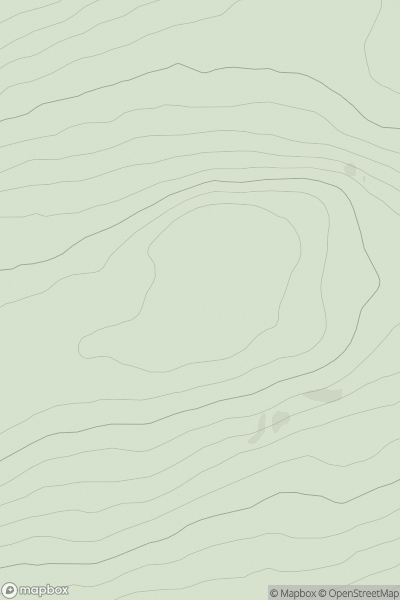 Thumbnail image for Meall Breac [Loch Ericht to Glen Tromie & Glen Garry] showing contour plot for surrounding peak